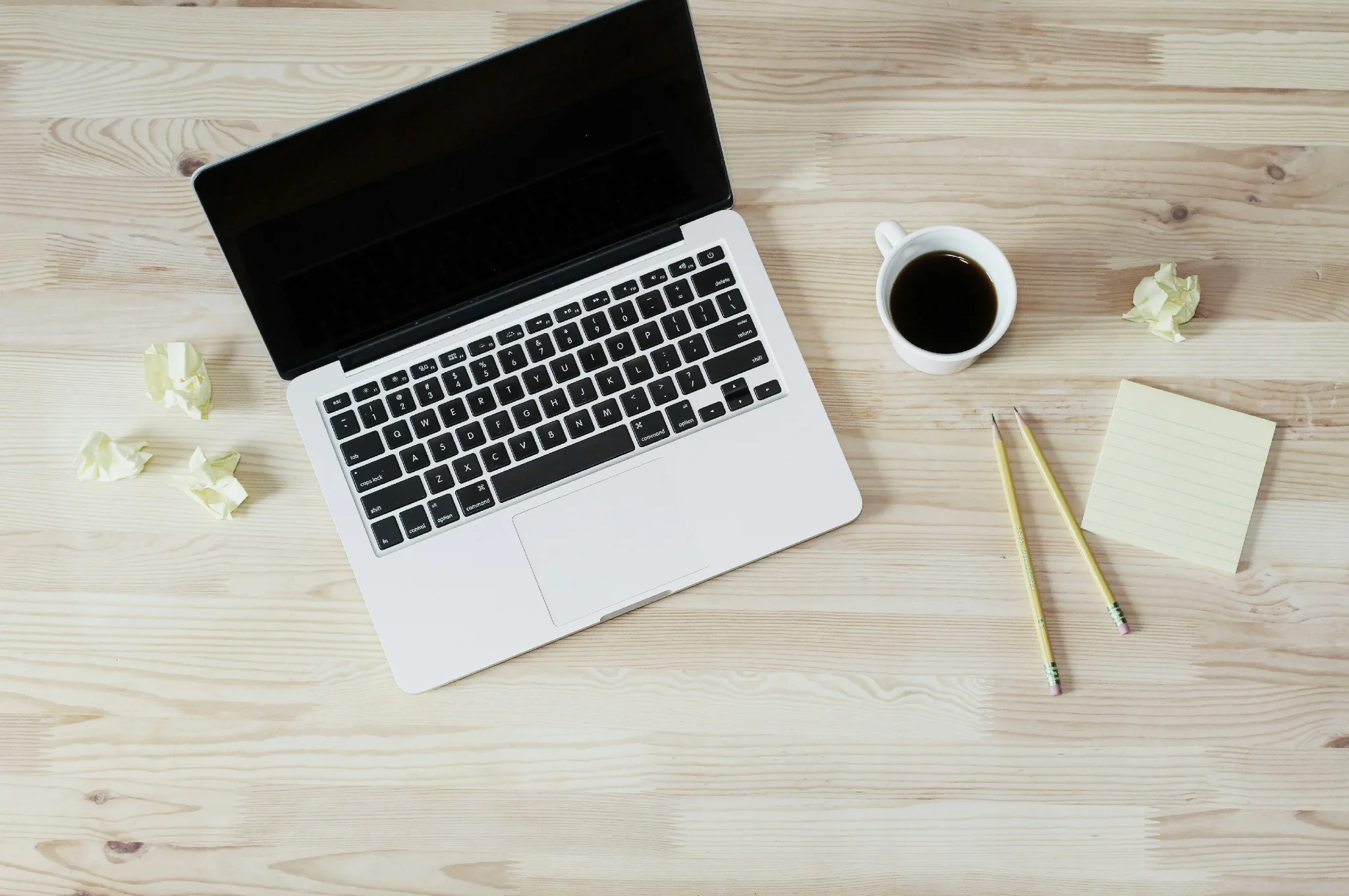 Workspace with laptop